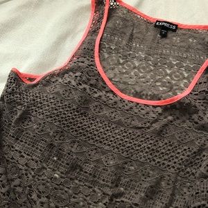 Lace Design Tank Top